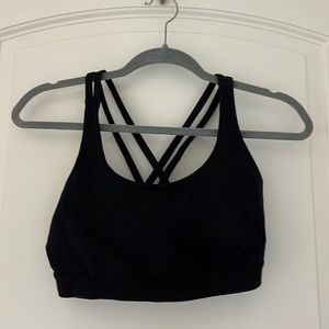 Black Lululemon Sports Bra - Medium Support